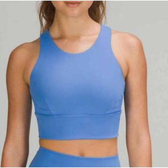 Lululemon Zoned In Tank Top Women’s 6 Blue Workout Gym Athletic Lounge Neutral - Picture 1 of 6